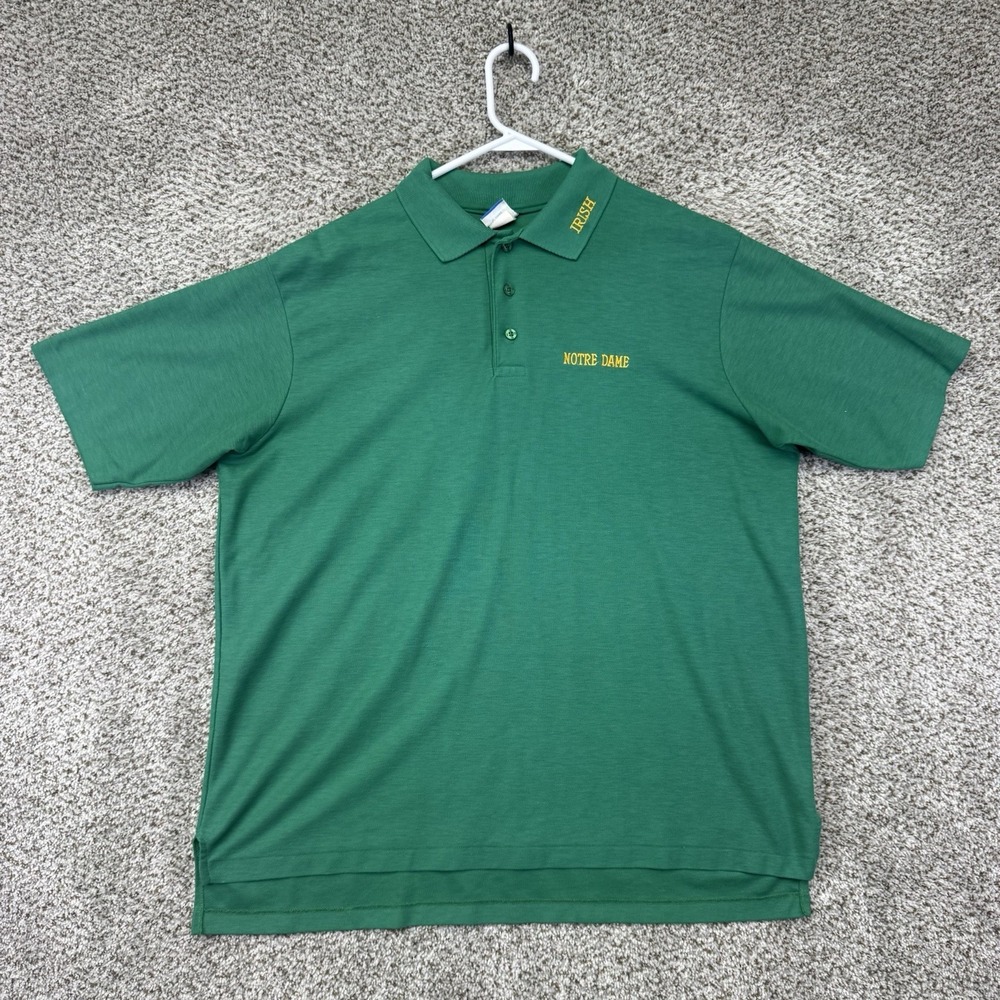 VTG‎ Notre Dame Fighting Irish Polo Shirt Men's Size XXL2XL Champion Made In USA
